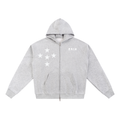 STAR* ZIP*UP HOODIE - grey
