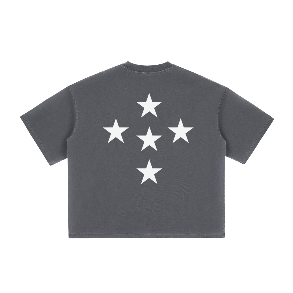 STAR* BOXY TEE - haze grey