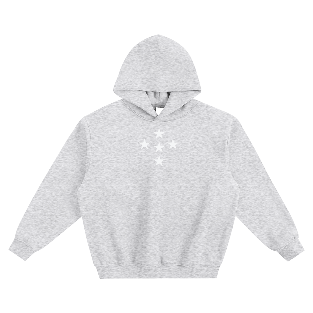 STAR* BOXY HOODIE - grey