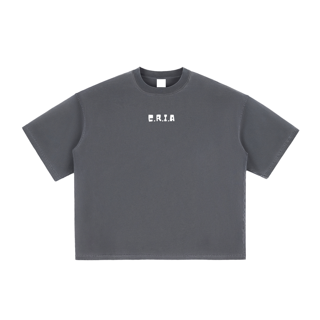 STAR* BOXY TEE - haze grey