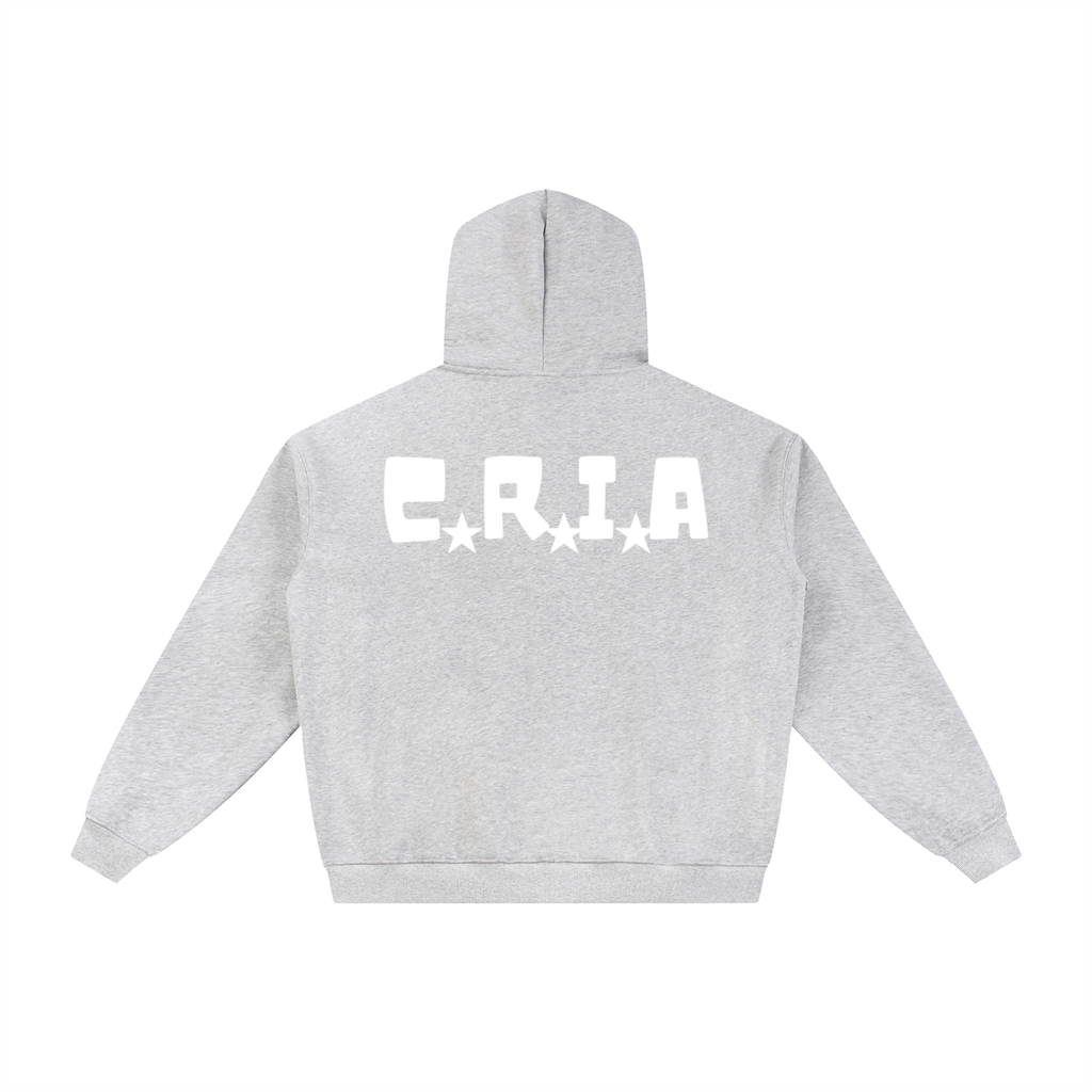 STAR* ZIP*UP HOODIE - grey
