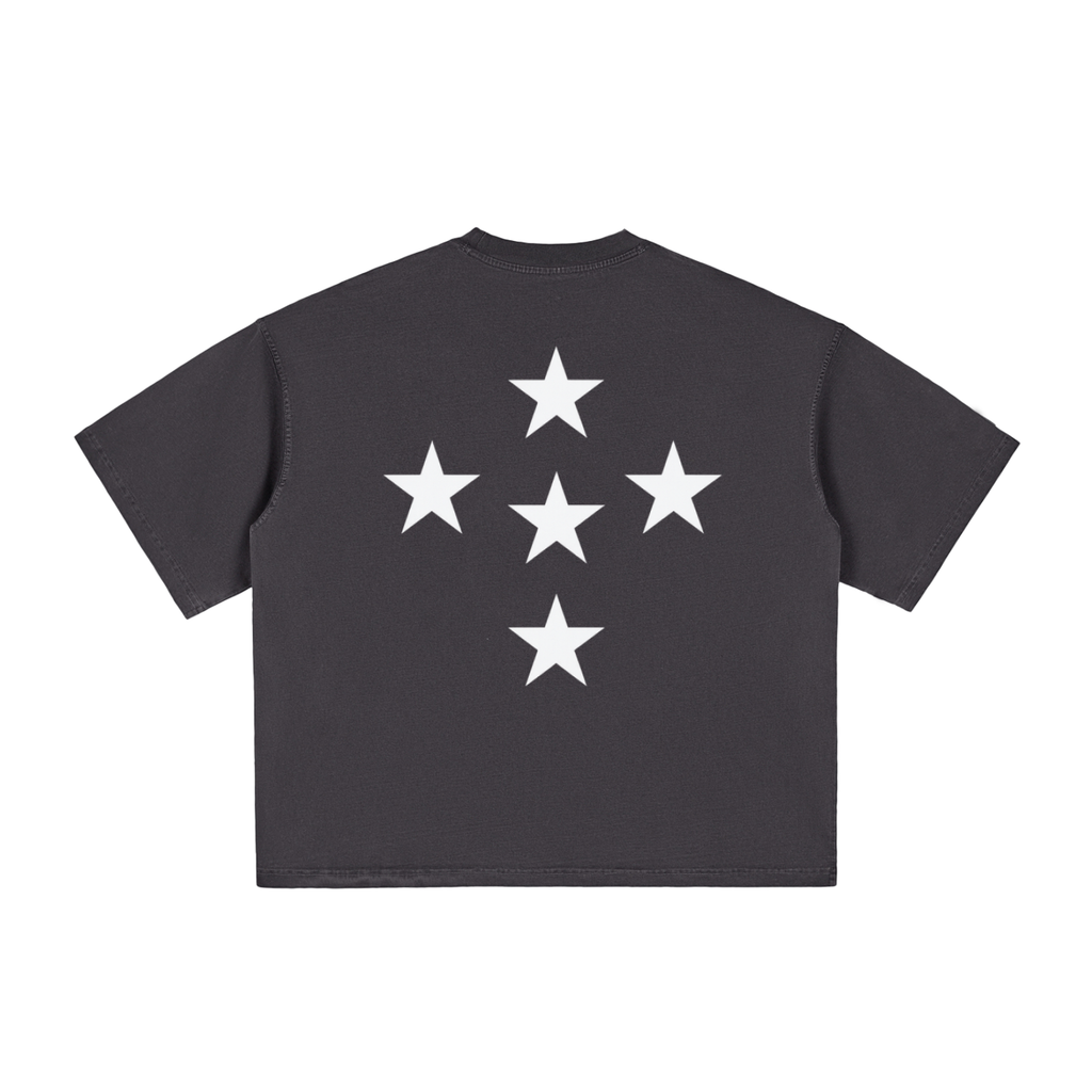 STAR* BOXY TEE - black