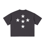 STAR* BOXY TEE - black