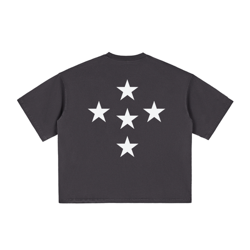 STAR* BOXY TEE - black