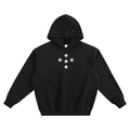 STAR* BOXY HOODIE - black