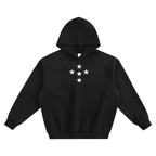 STAR* BOXY HOODIE - black